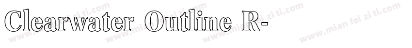 Clearwater Outline R字体转换